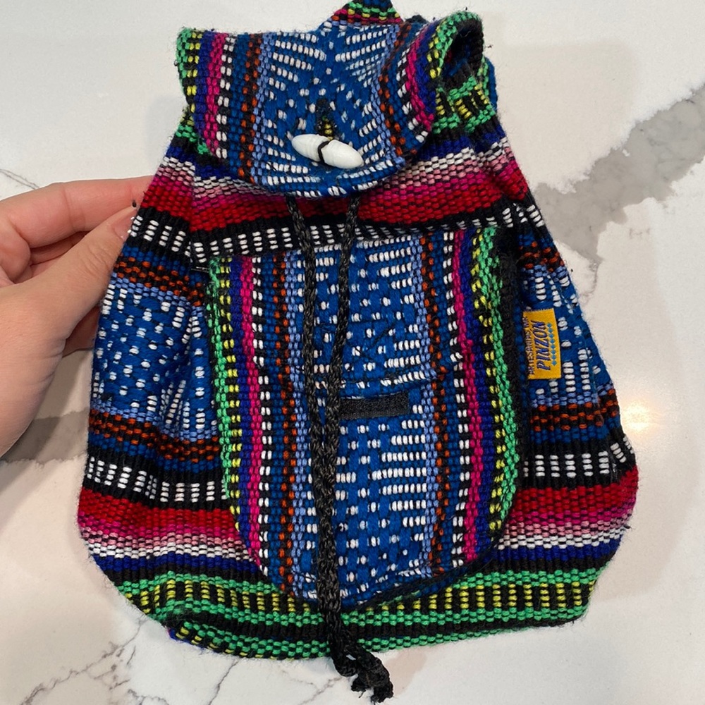 PINZON Handmade mini backpack multicolor